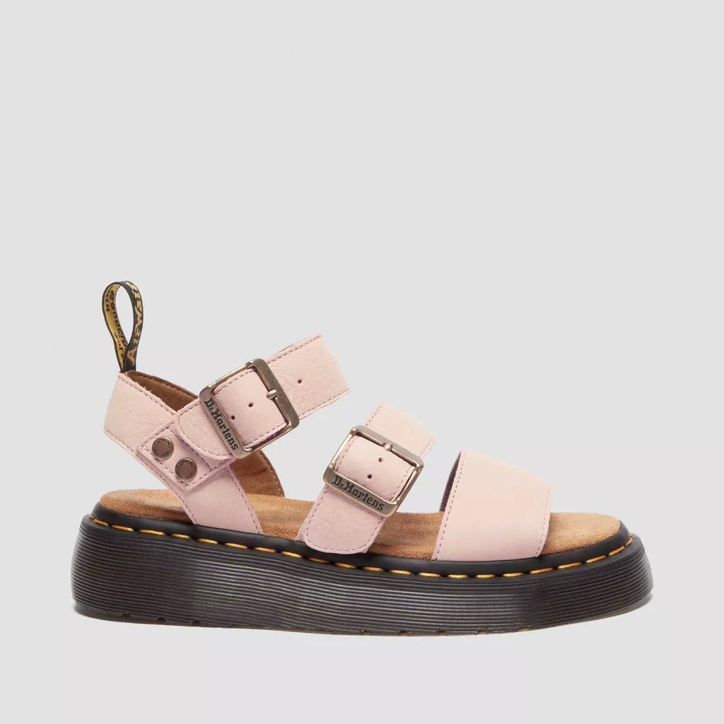 DR. MARTENS Gryphon QUAD Sandal Powder PINK: pink sandals for women