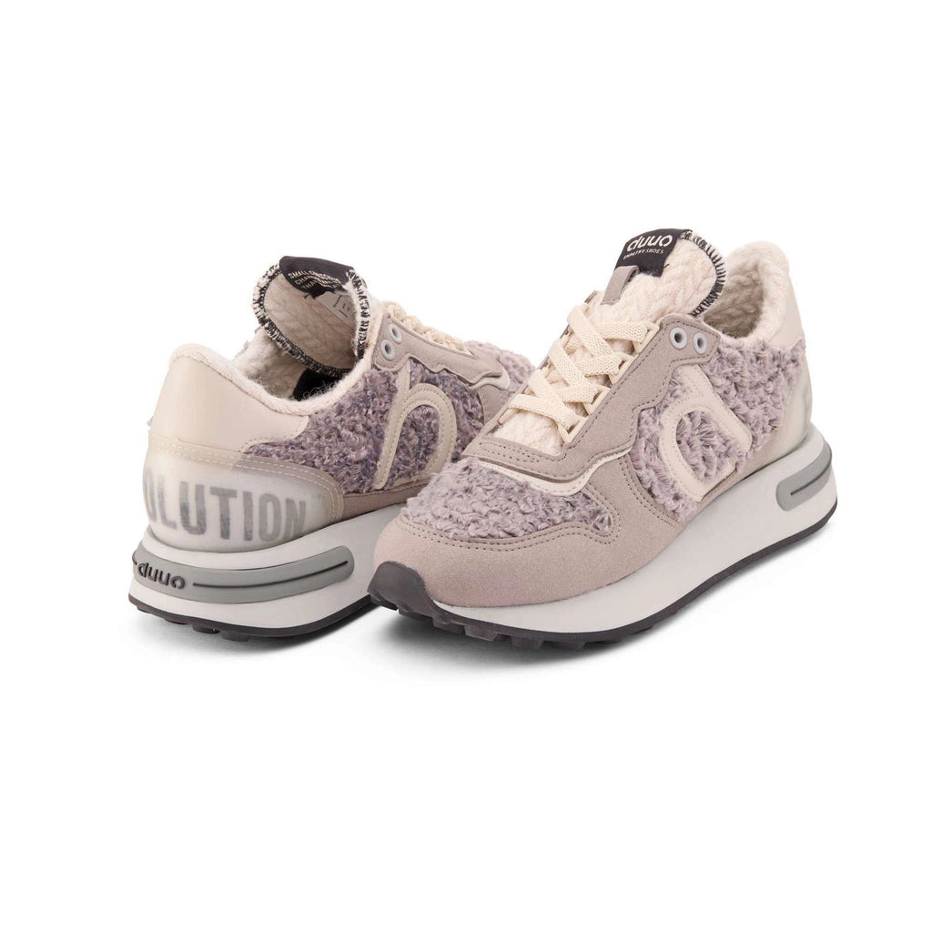 DUUO Calma HIGH OULU 95: beige trainers for women