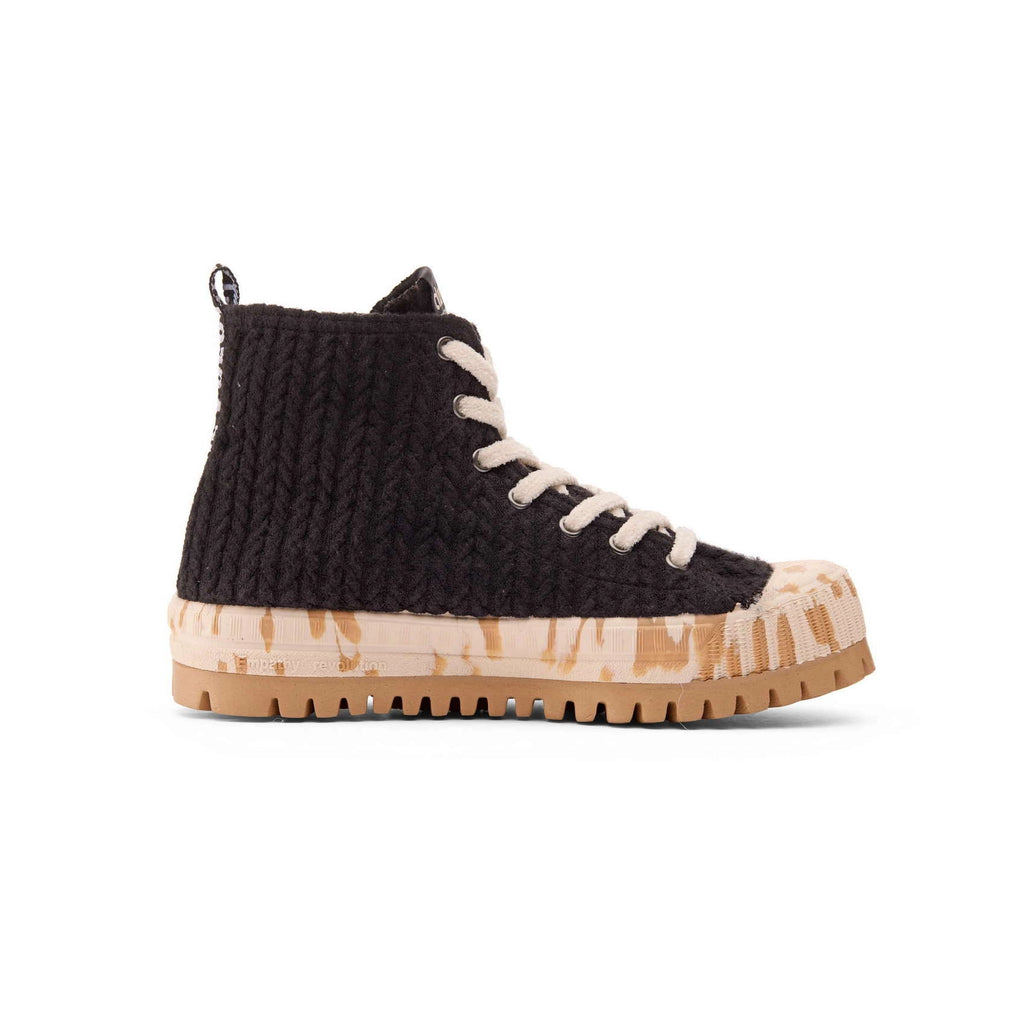 DUUO COL PLUS Tricot 64: black ankle boots for women