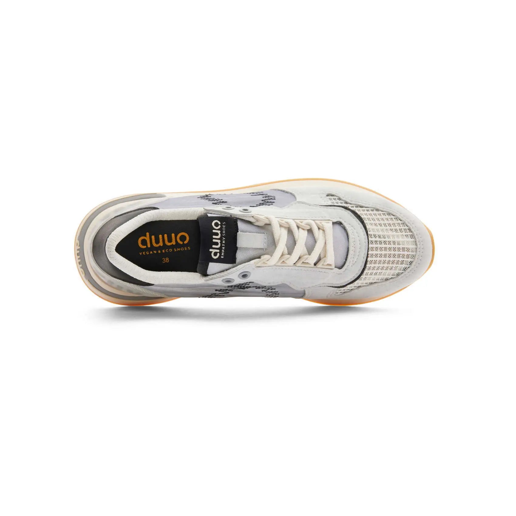 DUUO Calma HIGH Reflect 82 Blanco: wit sneakers voor dames