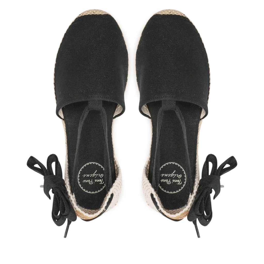 TONI PONS Grecia Negre: black espadrilles for women