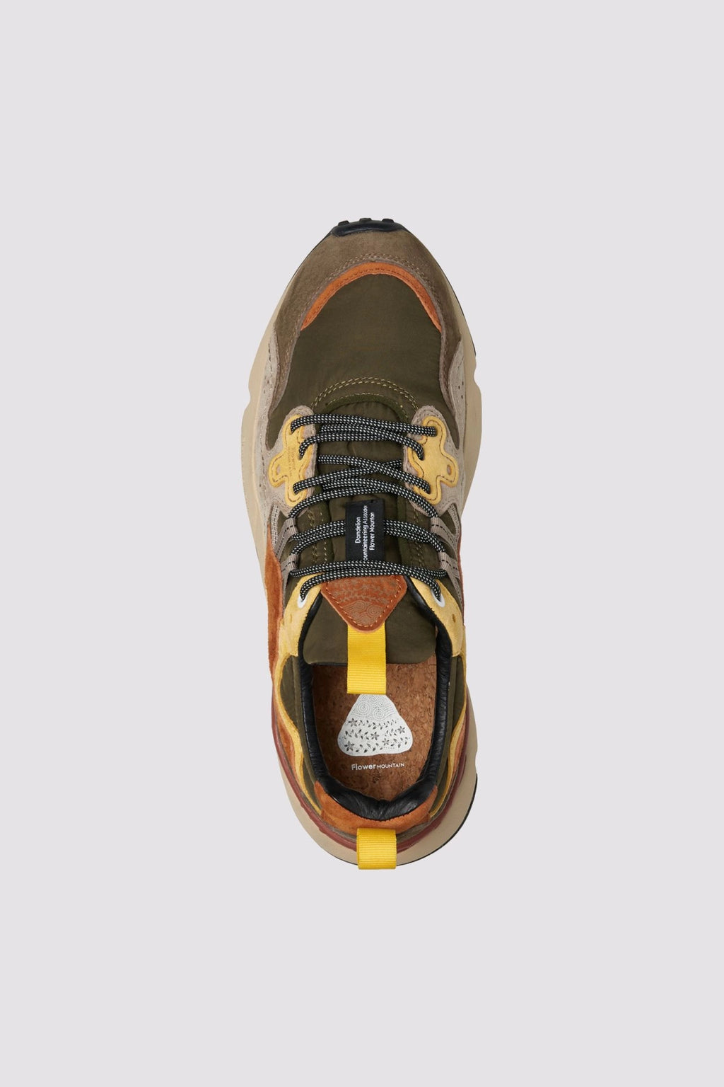 FLOWER MOUNTAIN Yamano 3 MAN Grey-yellow: szary sneakersy dla mężczyzn