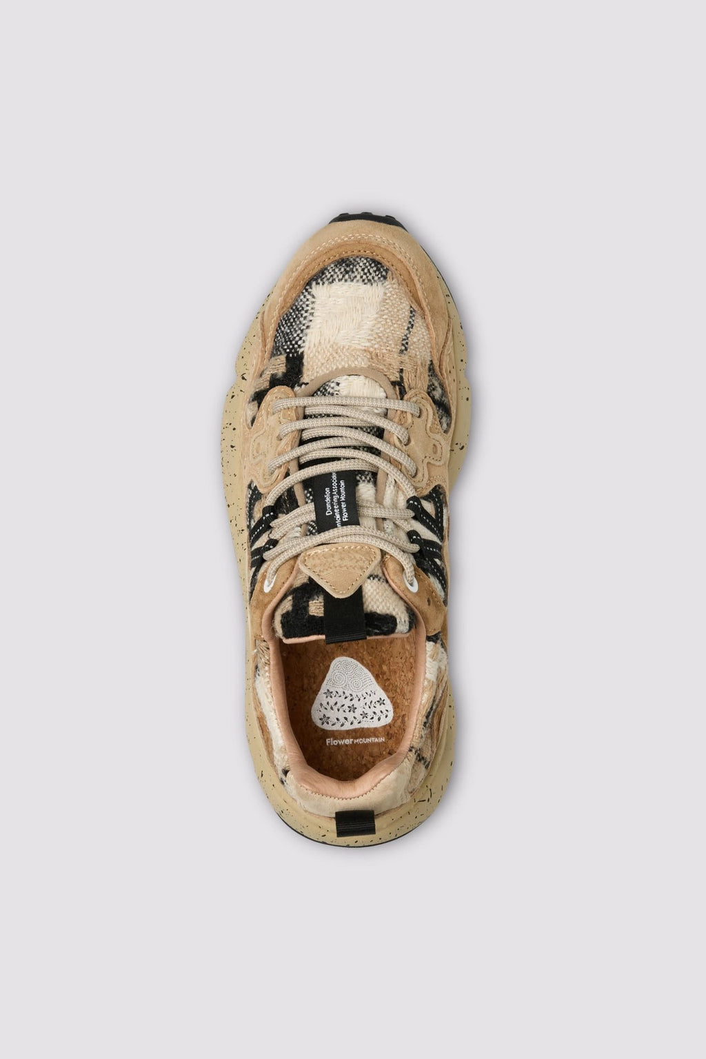 FLOWER MOUNTAIN Yamano 3 Woman Mud-light Brown: ブラウン スニーカー レディース