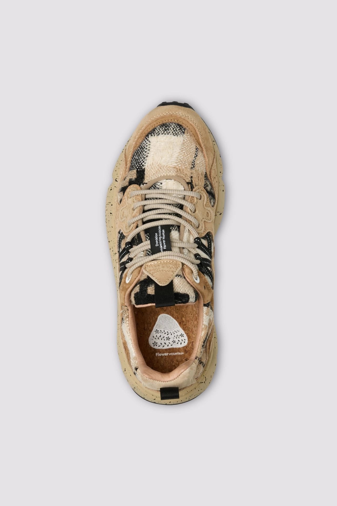 FLOWER MOUNTAIN Yamano 3 Woman Mud-light Brown: ブラウン スニーカー レディース