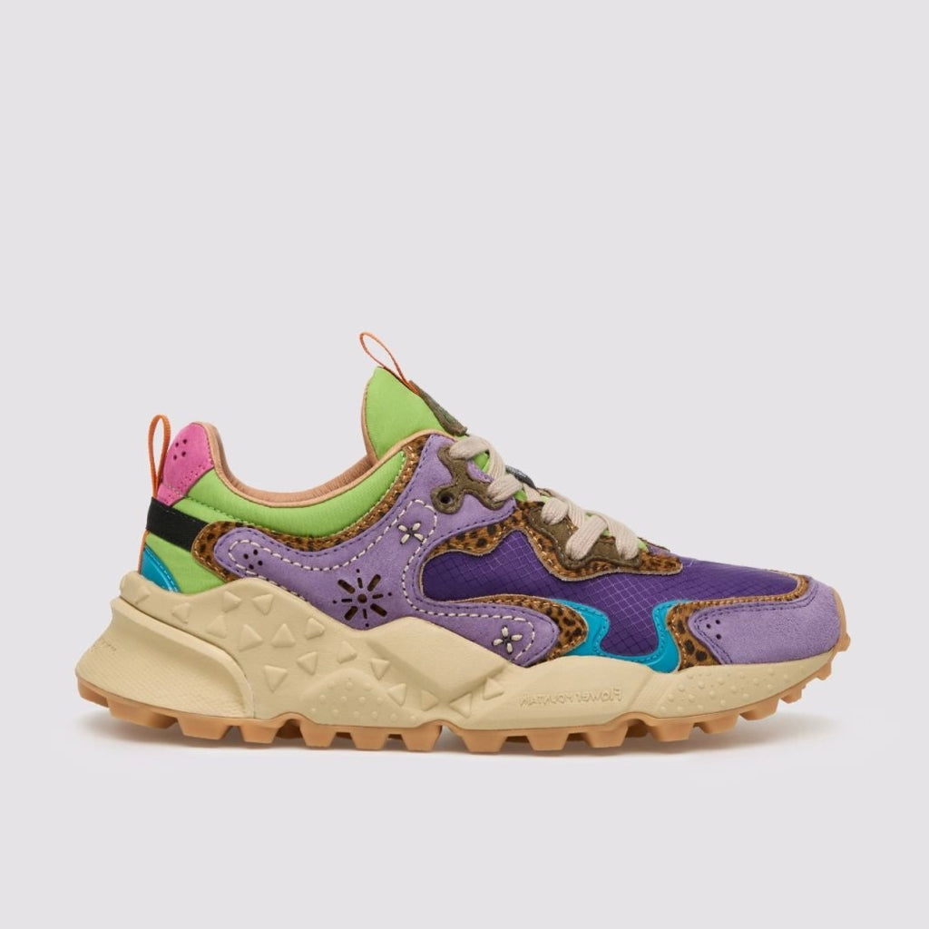 FLOWER MOUNTAIN Rulis Woman Violet-brown-dark Green: lila vambes per a dona