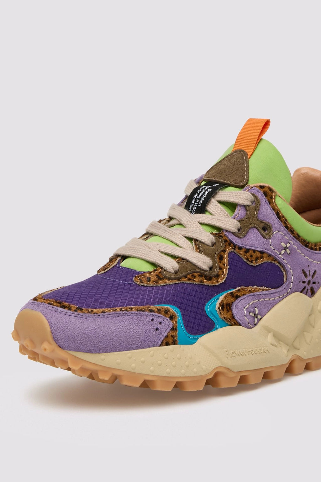 FLOWER MOUNTAIN Rulis Woman Violet-brown-dark Green: lila vambes per a dona