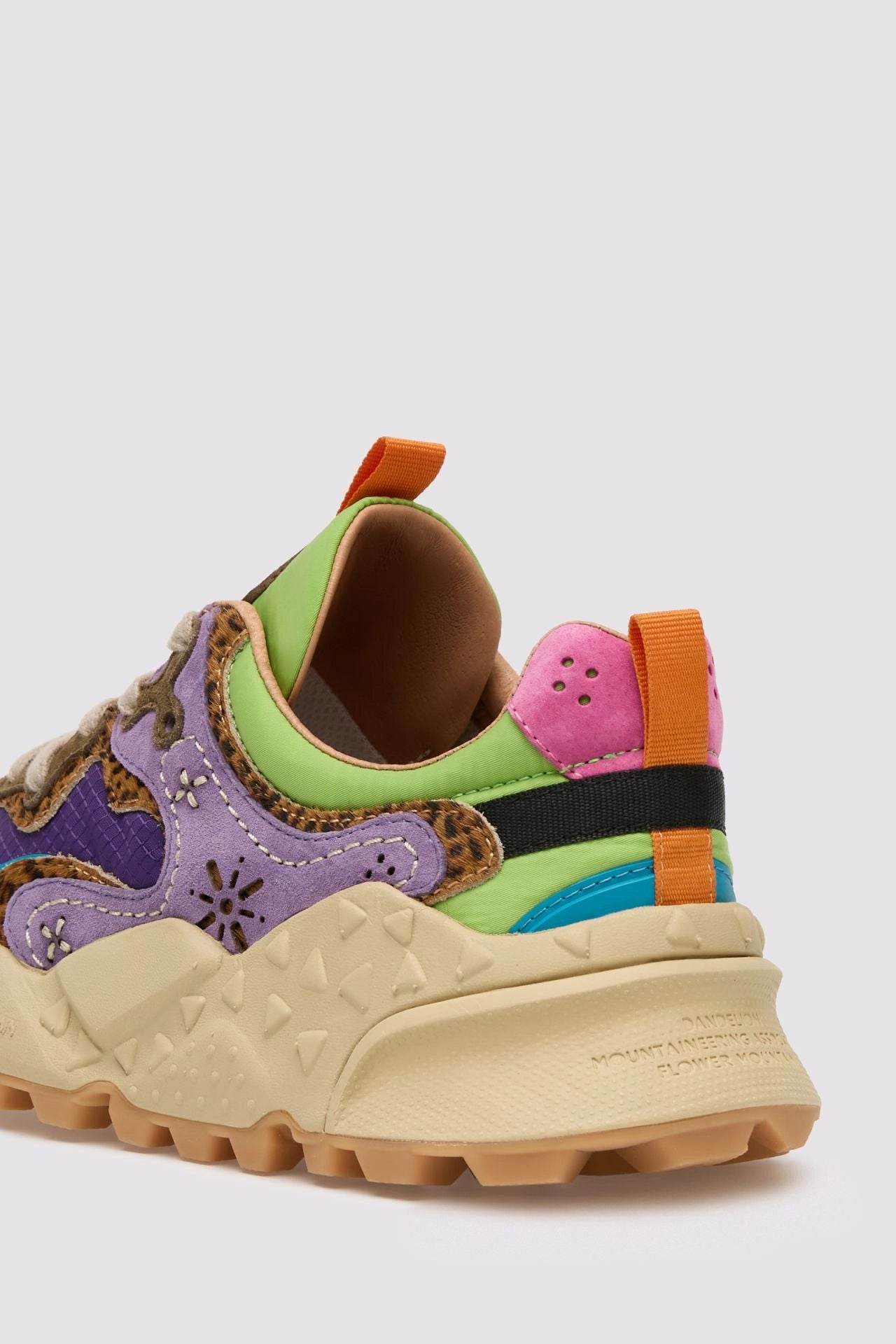 FLOWER MOUNTAIN Rulis Woman Violet-brown-dark Green: lila trainers for women