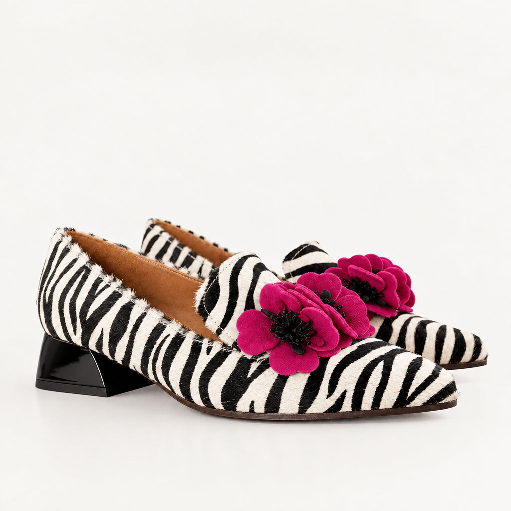 CHIE MIHARA | ZAPATOS DE VESTIR | MUJER | HADROS49 PINKIE ZEBRA | ANIMAL PRINT