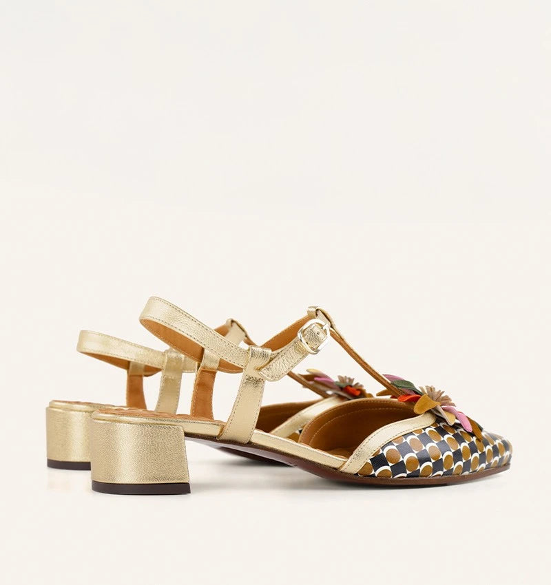 CHIE MIHARA Heleni Cuero: brown sandals for women