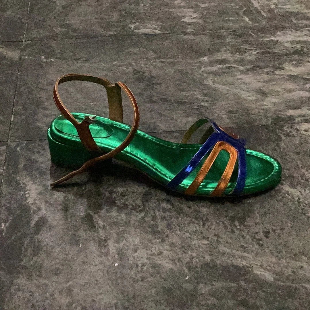 AUDLEY Tacón AZUL 22302 1: blau Sandalen für Damen