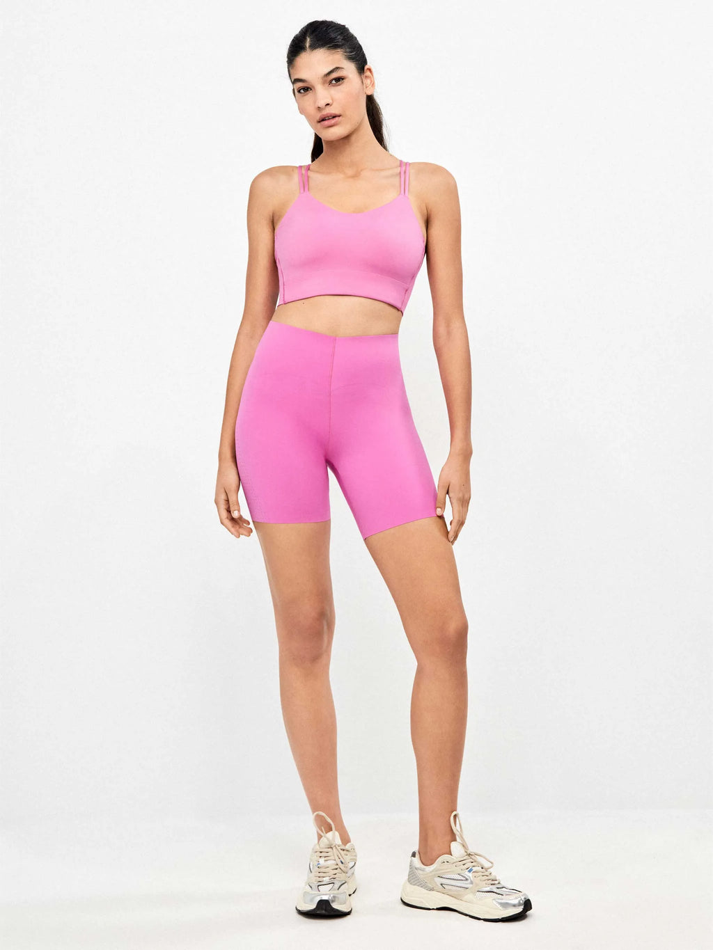 GISELA Leggin Biker ROSA: roze broek voor dames
