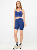 GISELA Legging Biker Marino: blue leggings for women