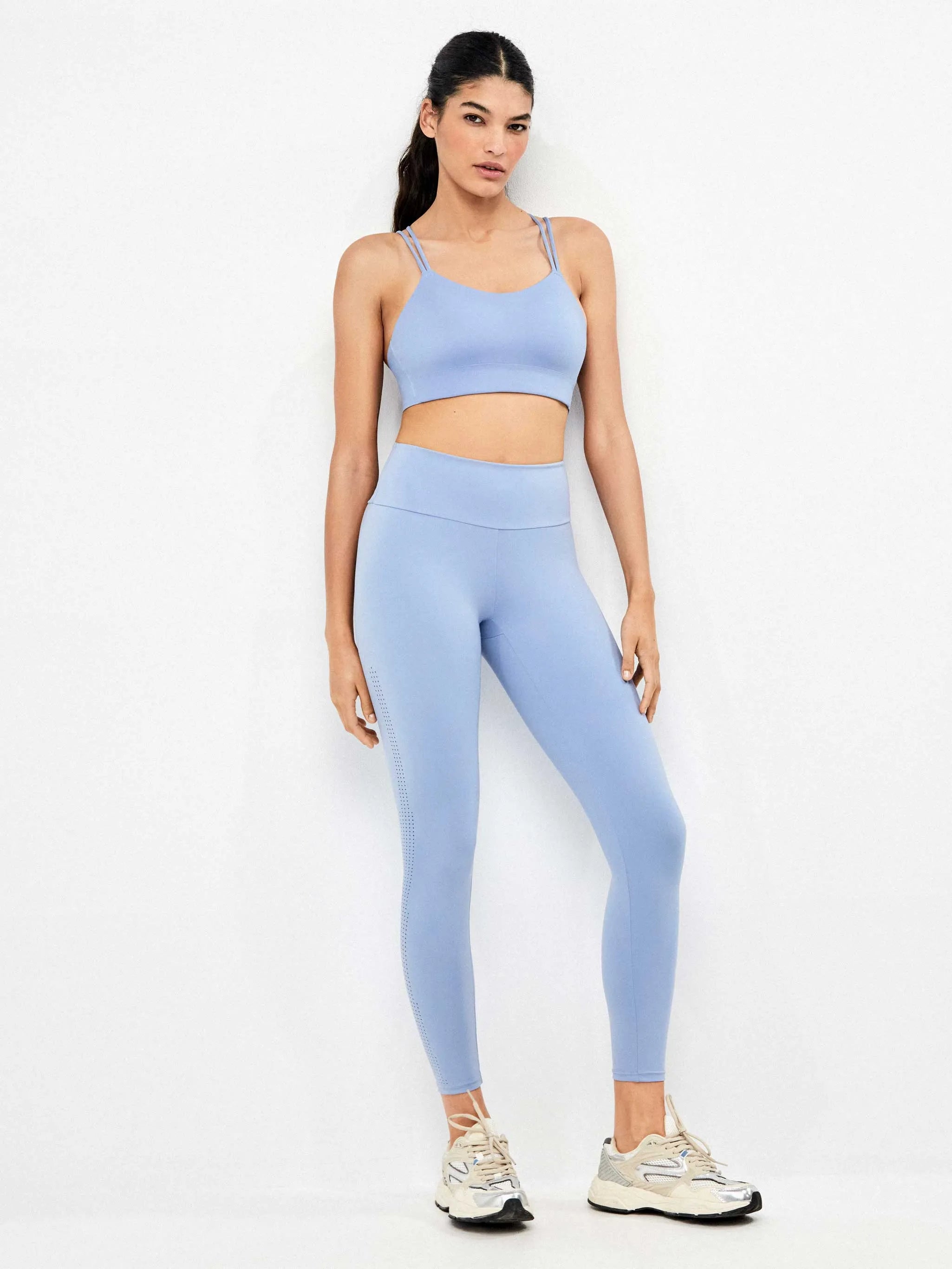 GISELA Leggins Largo Celeste: blue trousers for women
