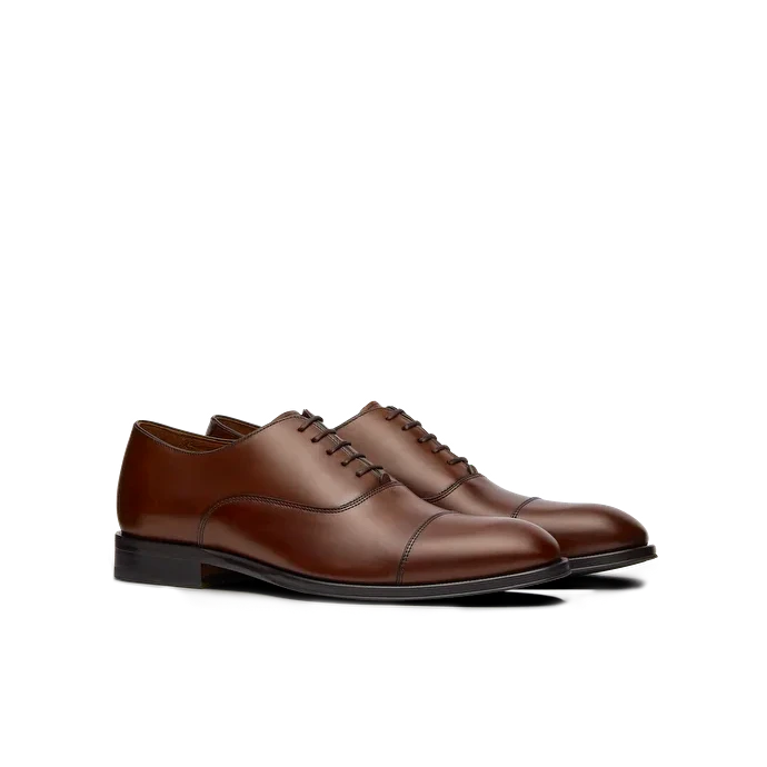 LOTTUSSE Oxford Lenox: ブラウン シューズ メンズ