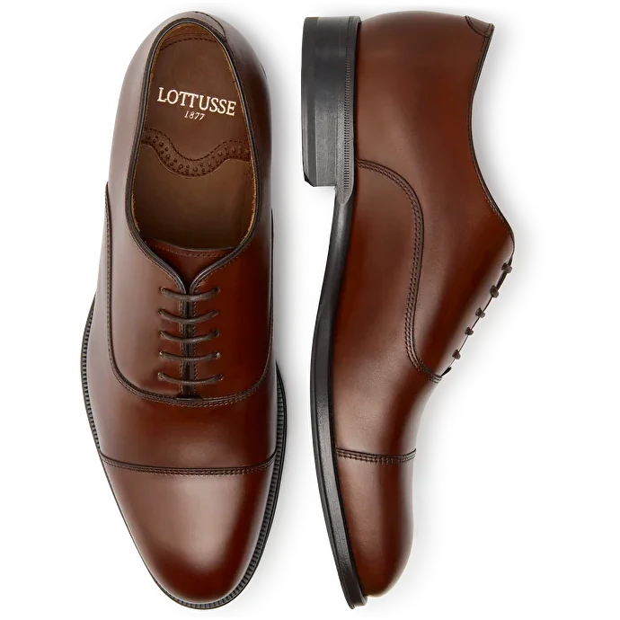 LOTTUSSE | ZAPATOS DE VESTIR | HOMBRE | OXFORD LENOX | MARRÓN