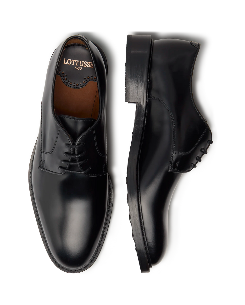 LOTTUSSE Harrys: negre sabates per a home