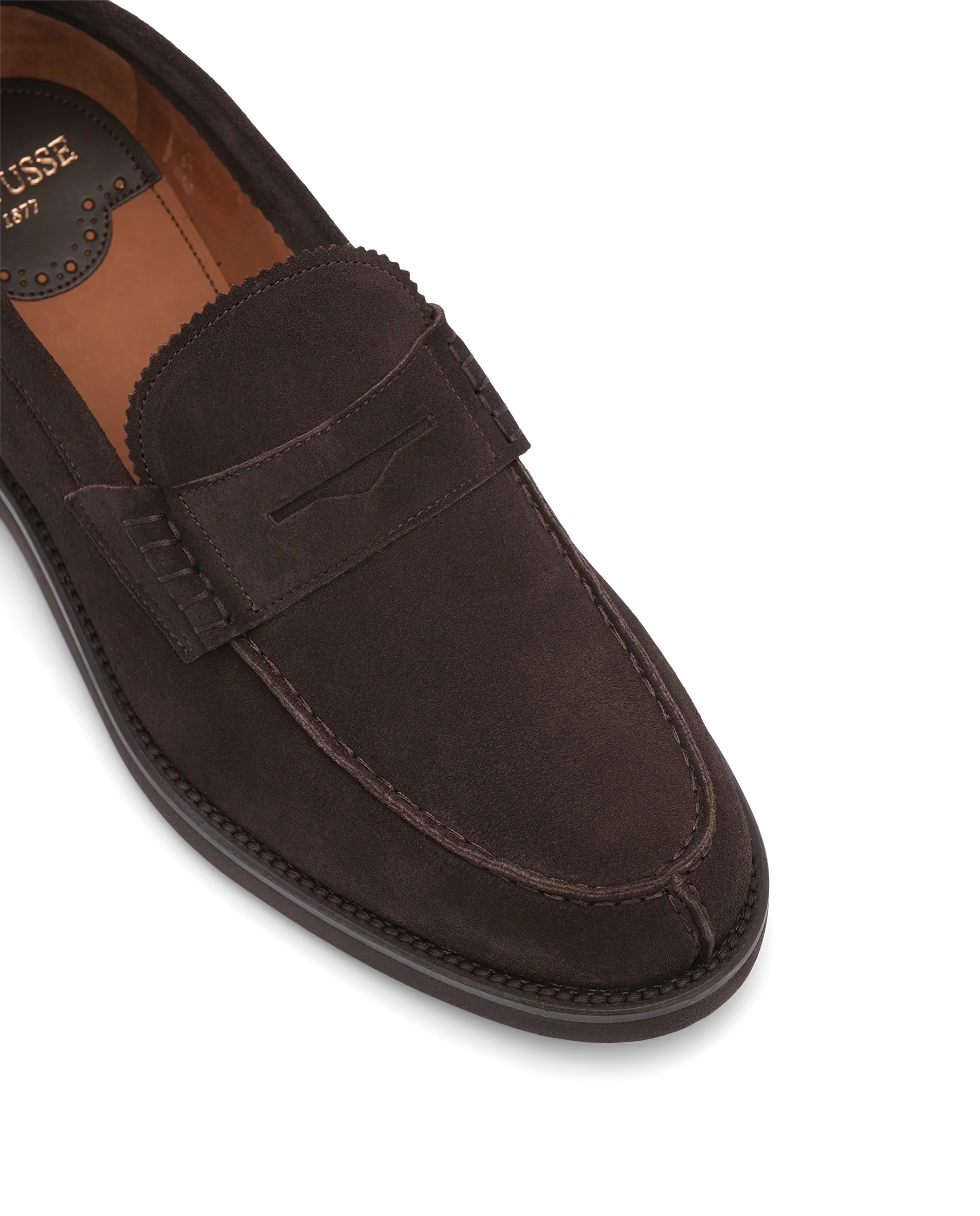 LOTTUSSE Daytona MOKA: brown loafers for men