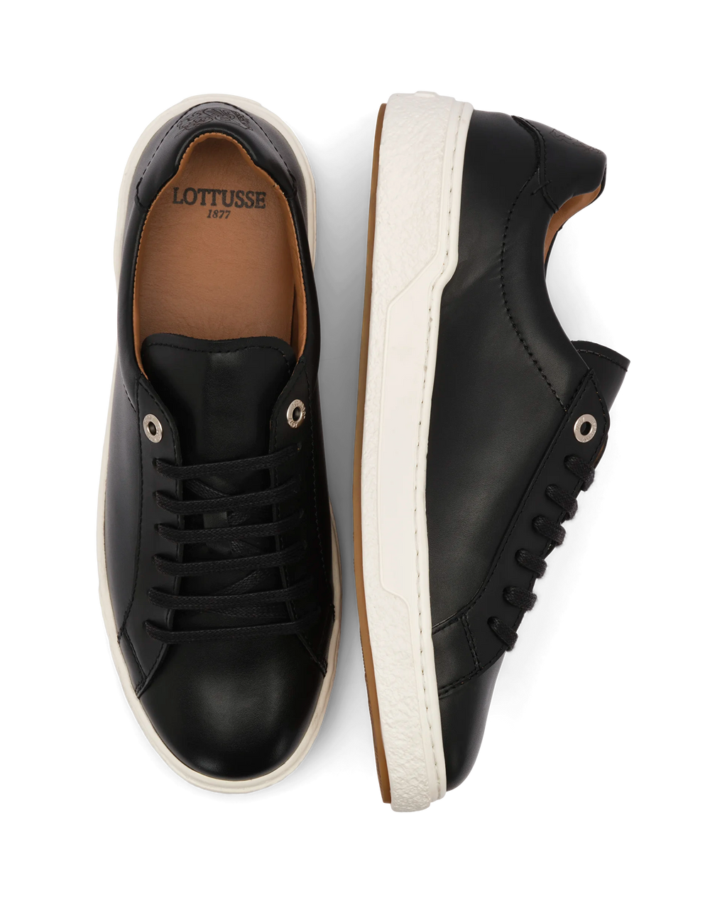LOTTUSSE Torino Negro: black trainers for men