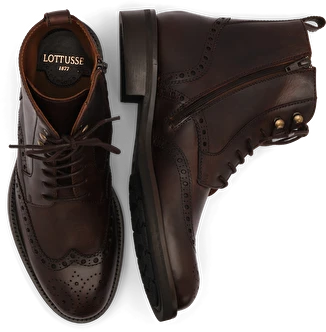 LOTTUSSE Botines Cremallera Chelsea PIEL Marrón: braun Stiefeletten für Herren