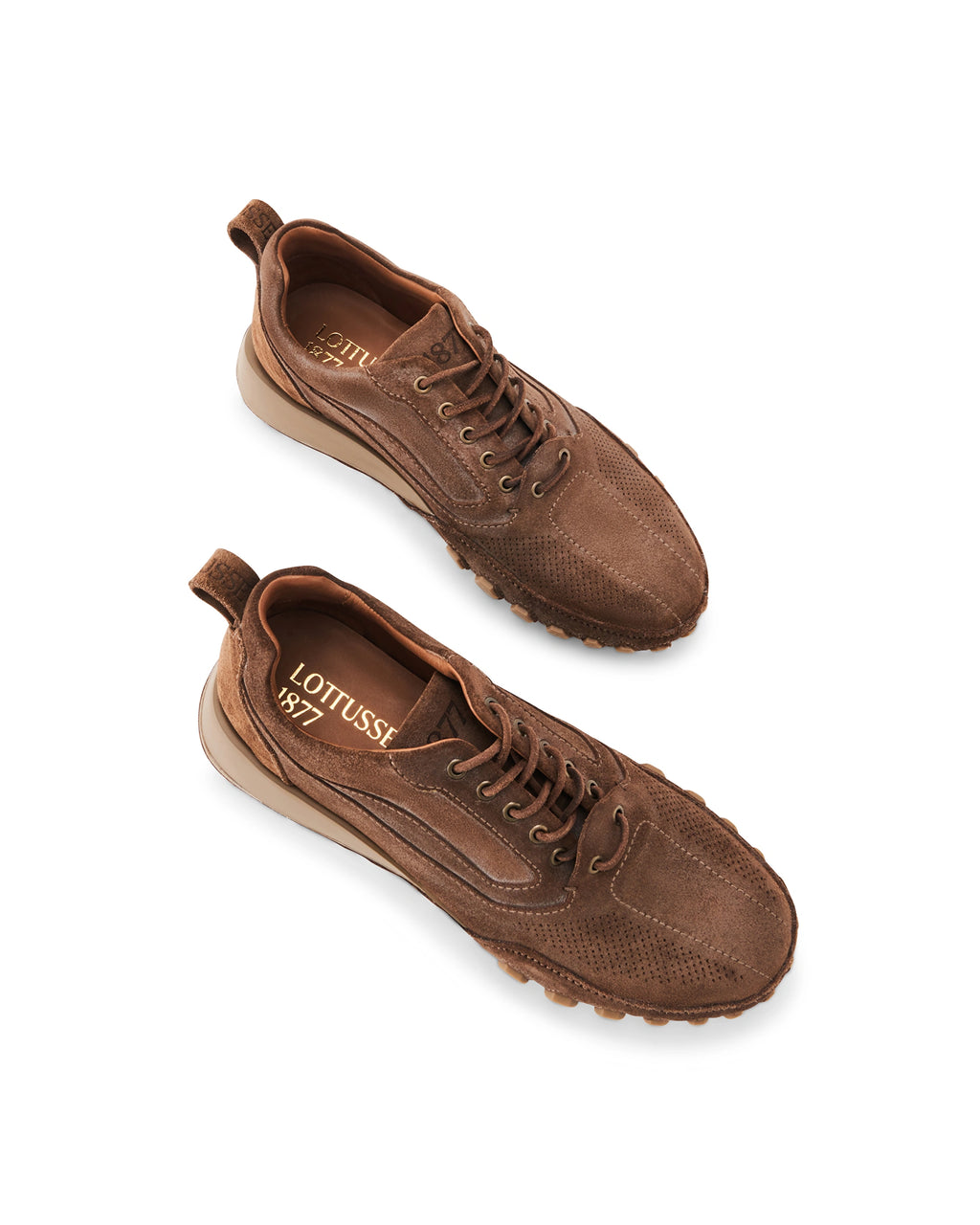 LOTTUSSE | SNEAKERS DE VESTIR | HOMBRE | NAUTA AVIATOR MOKA | MARRÓN