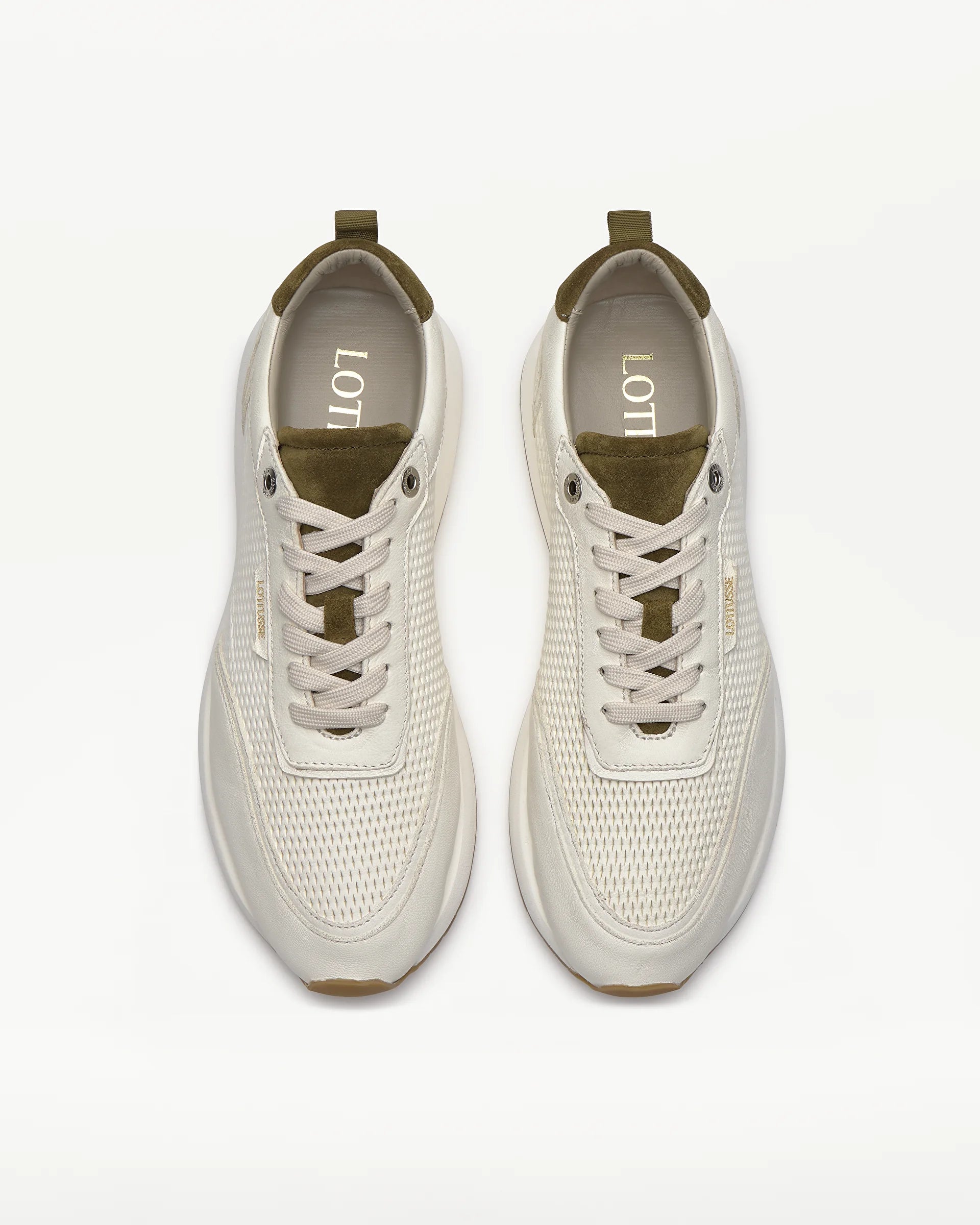 LOTTUSSE Denver Blanco ROTO: white trainers for men