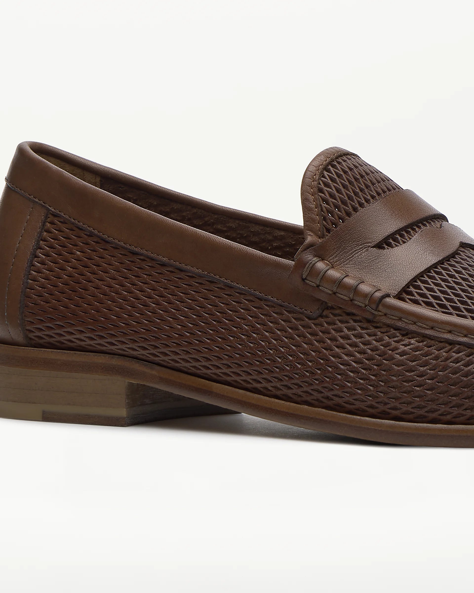 LOTTUSSE Lauren Cuero: brown loafers for men