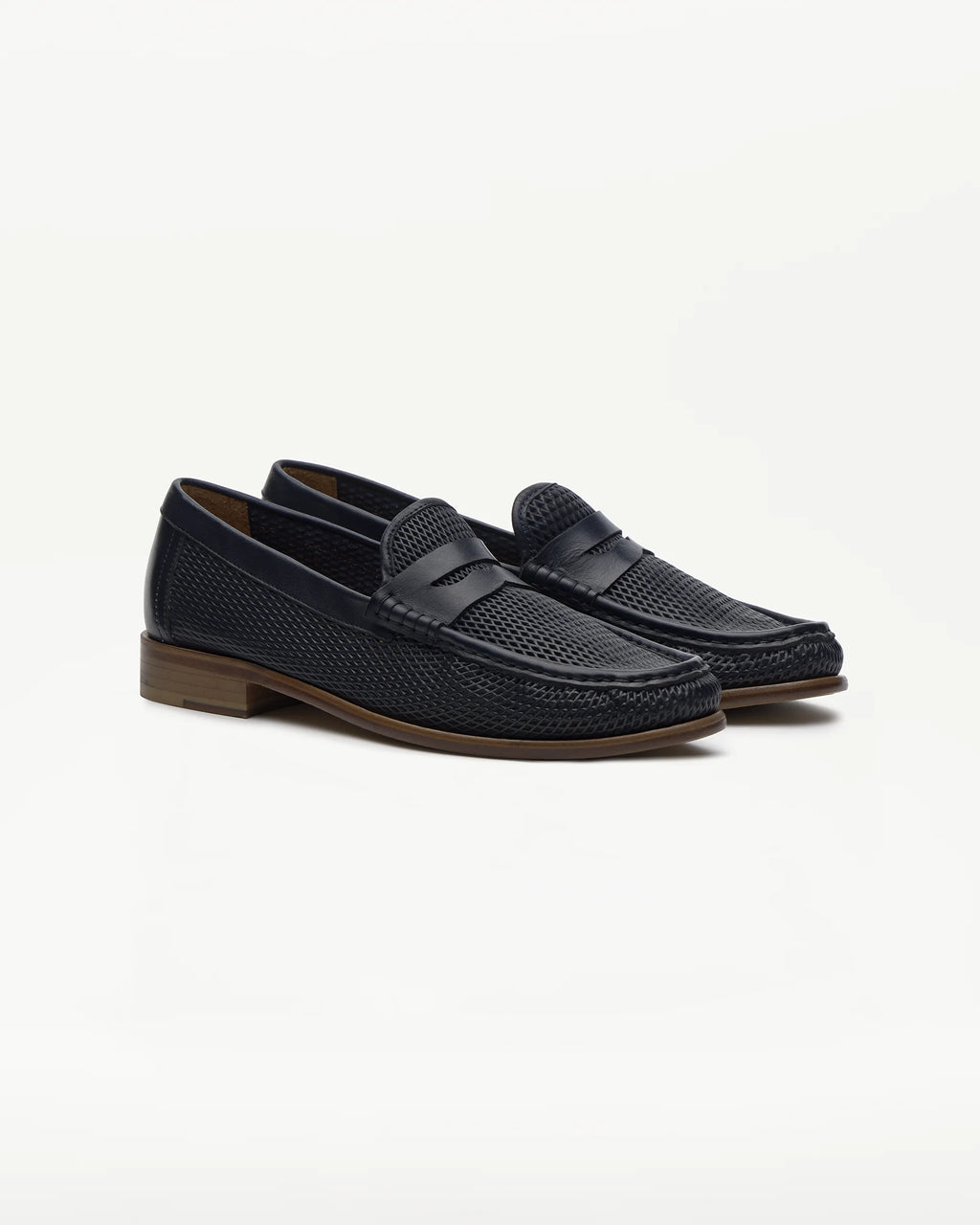 LOTTUSSE Lauren Marino: blue loafers for men