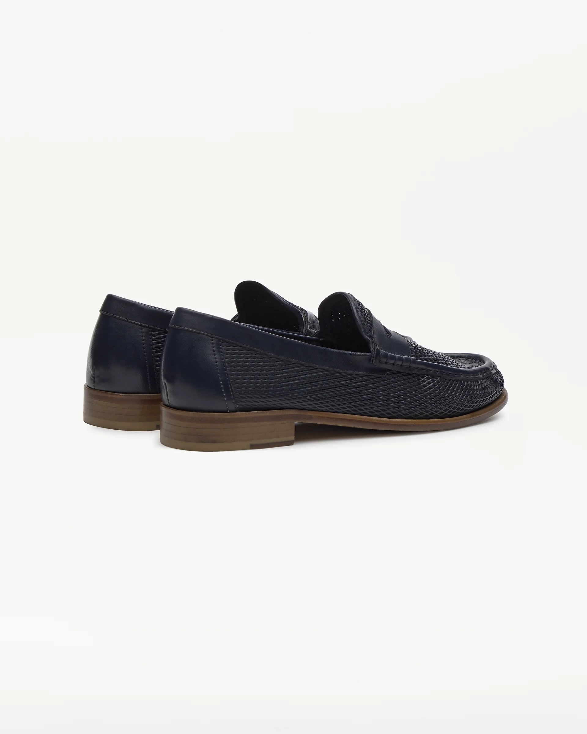 LOTTUSSE Lauren Marino: blue loafers for men