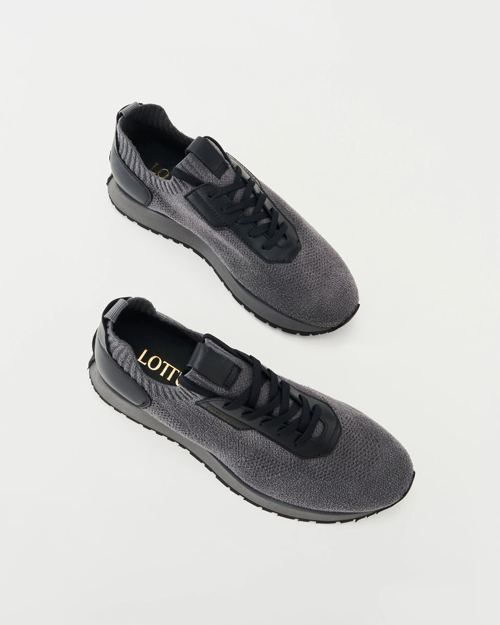 LOTTUSSE | SNEAKERS DE VESTIR | HOMBRE | DENVER CALZETIN WOOL PLOMO | GRIS