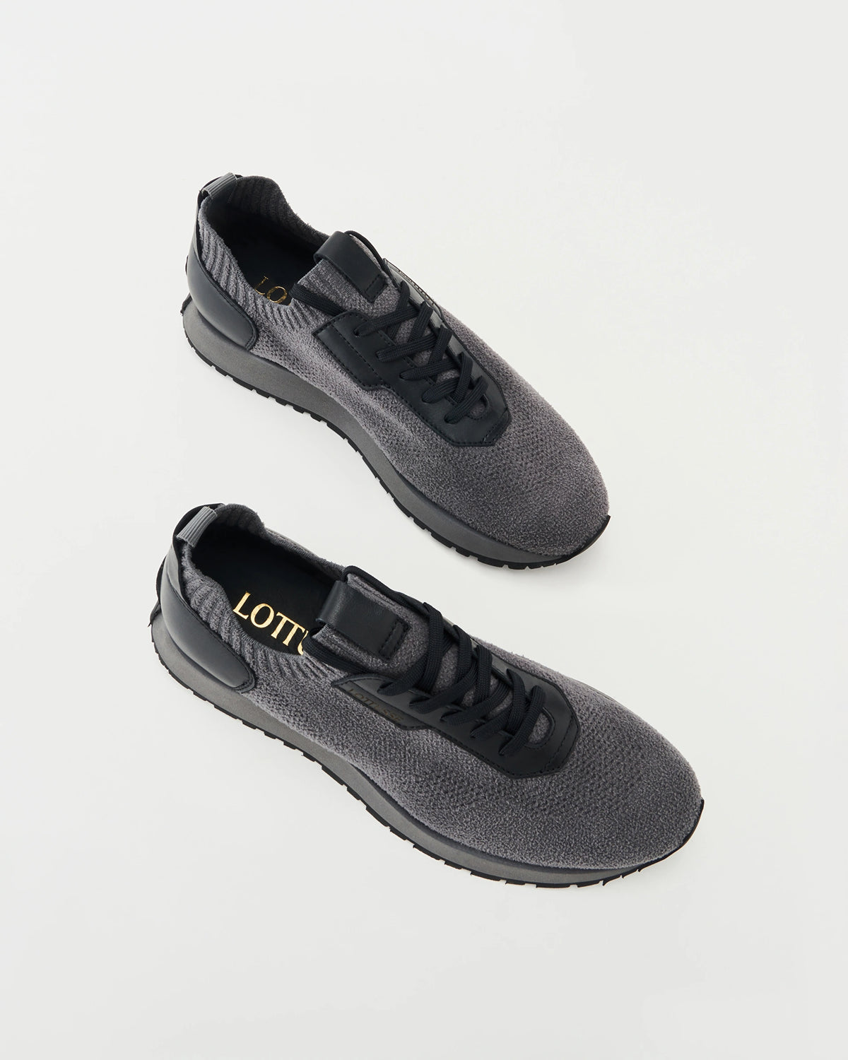 LOTTUSSE Denver Calzetin WOOL Plomo: szary sneakersy dla mężczyzn