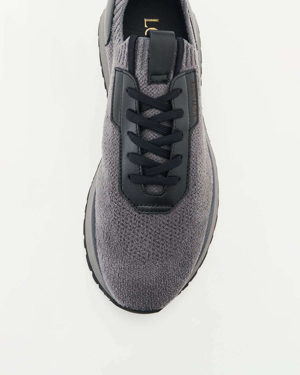 LOTTUSSE Denver Calzetin WOOL Plomo: szary sneakersy dla mężczyzn