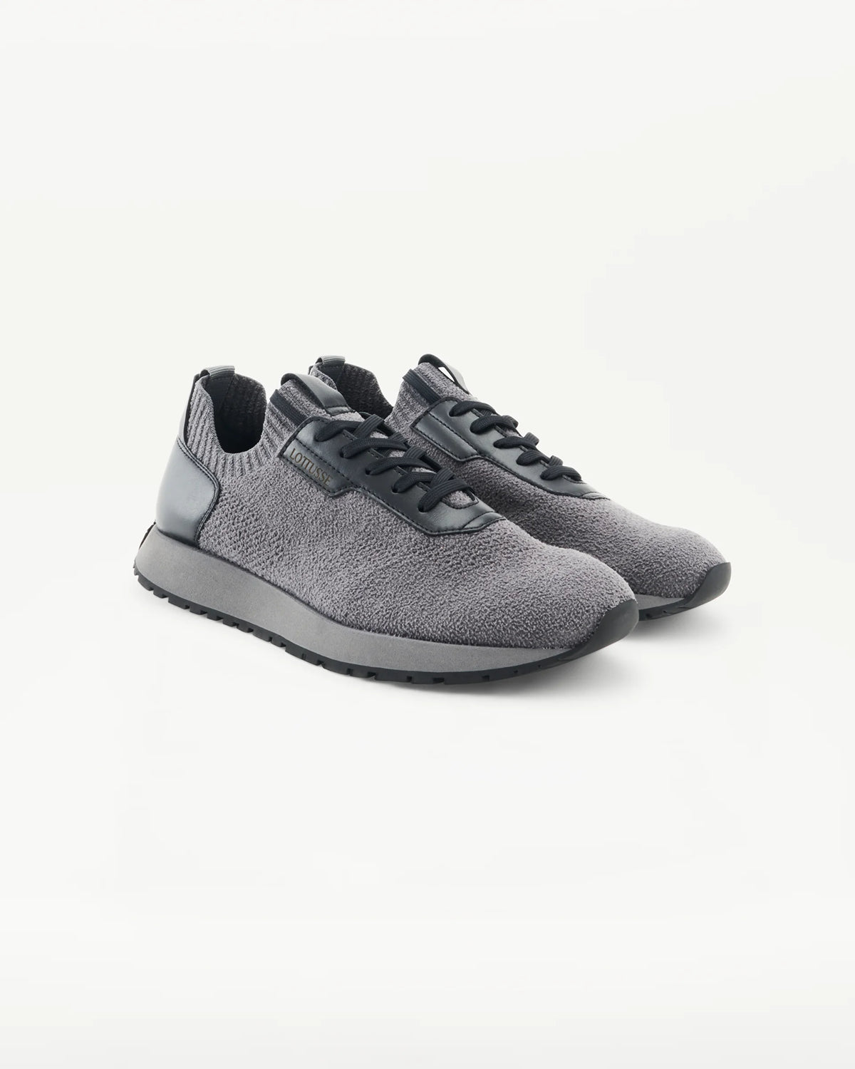 LOTTUSSE Denver Calzetin WOOL Plomo: szary sneakersy dla mężczyzn