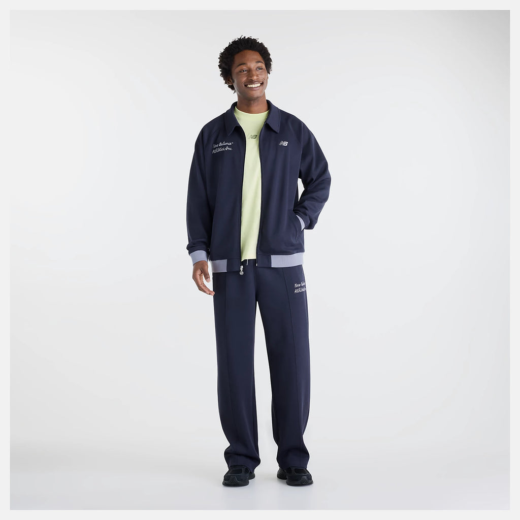 NEW BALANCE Sport Legacy Pique Jacket DARK Night: أزرق جاكيت للرجال