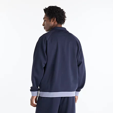 NEW BALANCE Sport Legacy Pique Jacket DARK Night: أزرق جاكيت للرجال