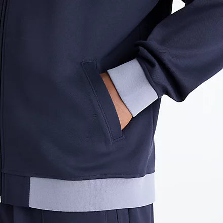 NEW BALANCE Sport Legacy Pique Jacket DARK Night: أزرق جاكيت للرجال
