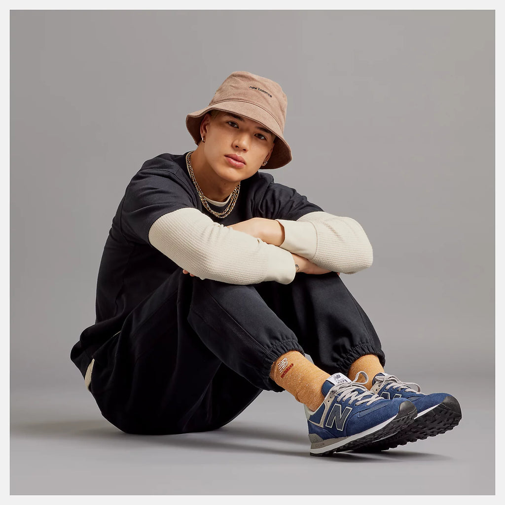 NEW BALANCE ML574EVN NAVY: 蓝色 运动鞋 男士