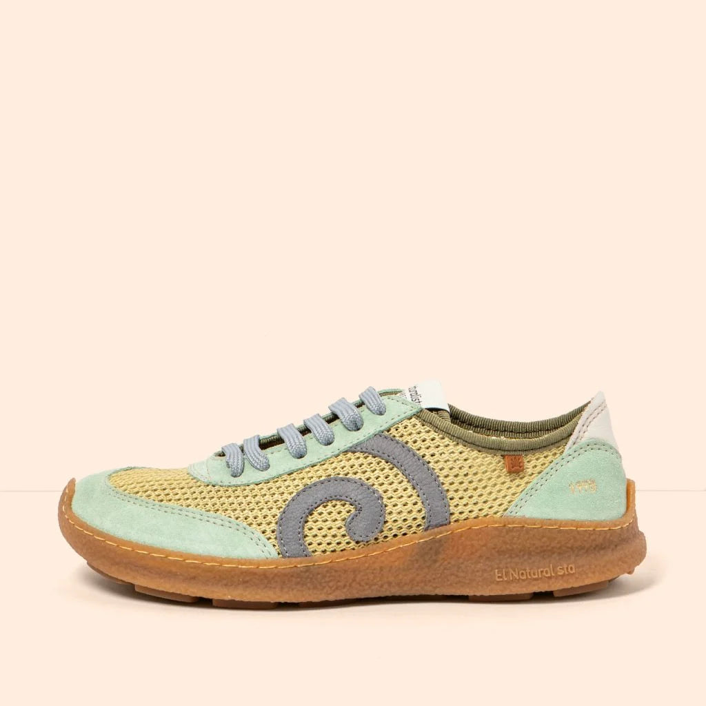 EL NATURALISTA N5435C Multi Material Olive/oroel: зелений кросівки унісекс