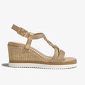 REGARDE LE CIEL Madison Copper: goudkleurig sandalen voor dames