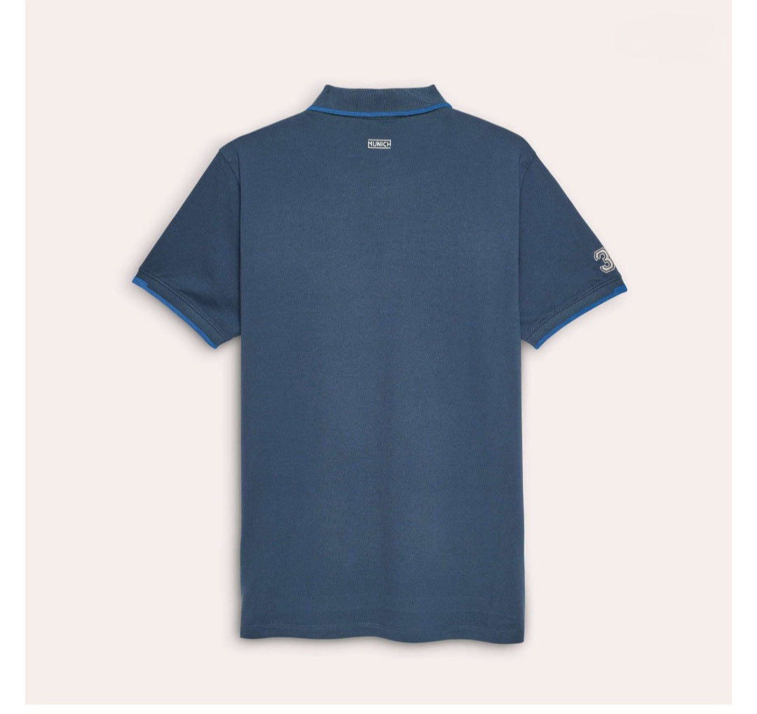 MUNICH SLAM NAVY: blue polos for men
