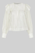 SECOND FEMALE | BLUSA | MUJER | DREAM RUFFLE BLOUSE JET STREAM | BLANCO