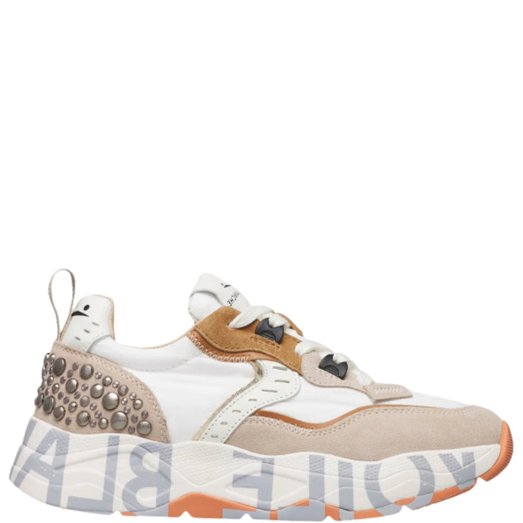 VOILE BLANCHE CLUB105: white trainers for women