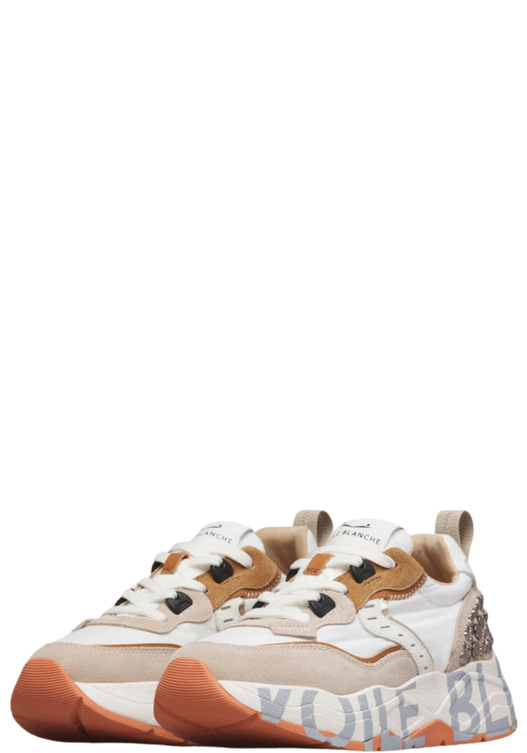 VOILE BLANCHE CLUB105: white trainers for women