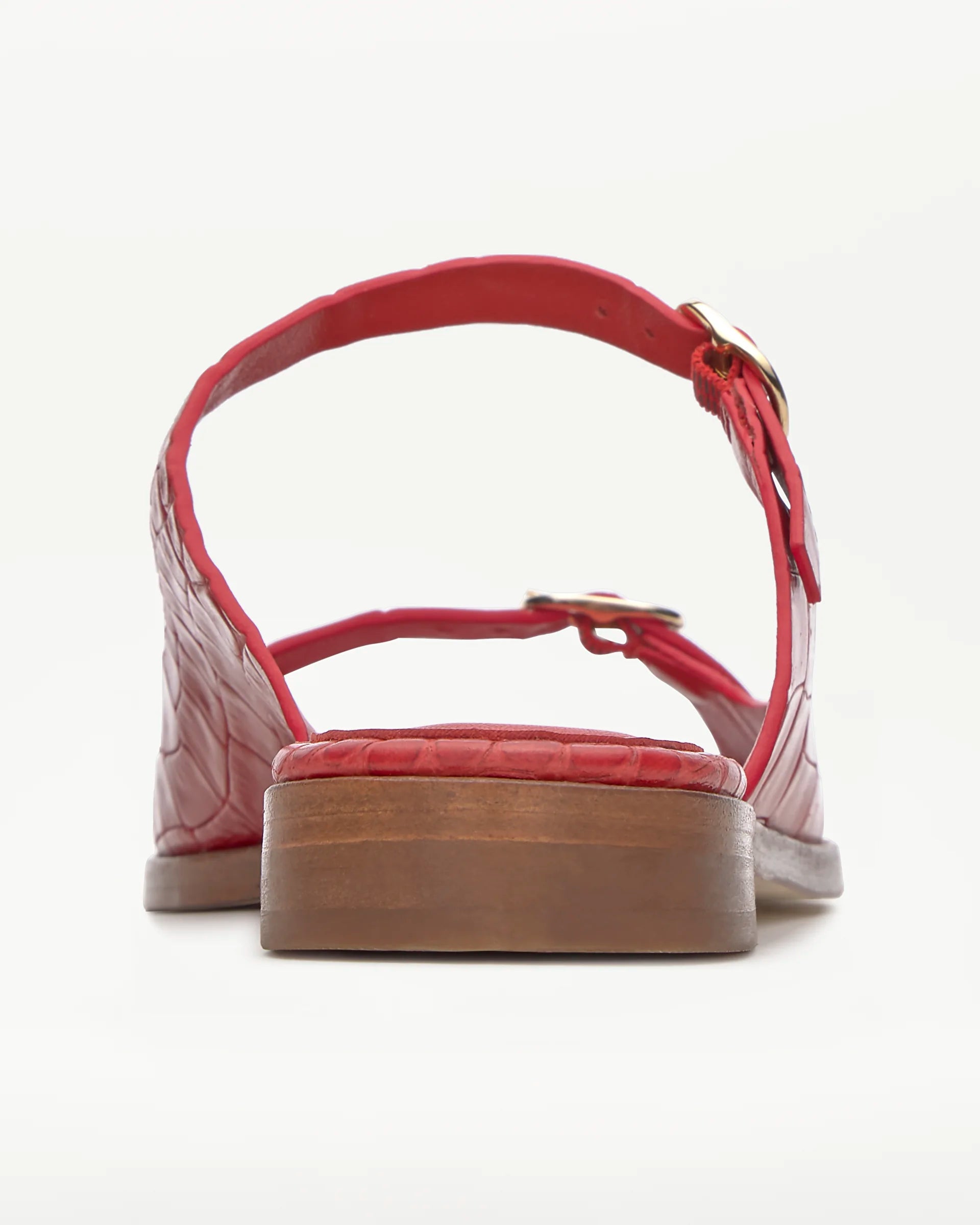 LOTTUSSE NYLO Cocodrilo Animal Print: red sandals for women