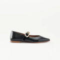 LOTTUSSE BEL Crackel Negro: czarny buty dla kobiet