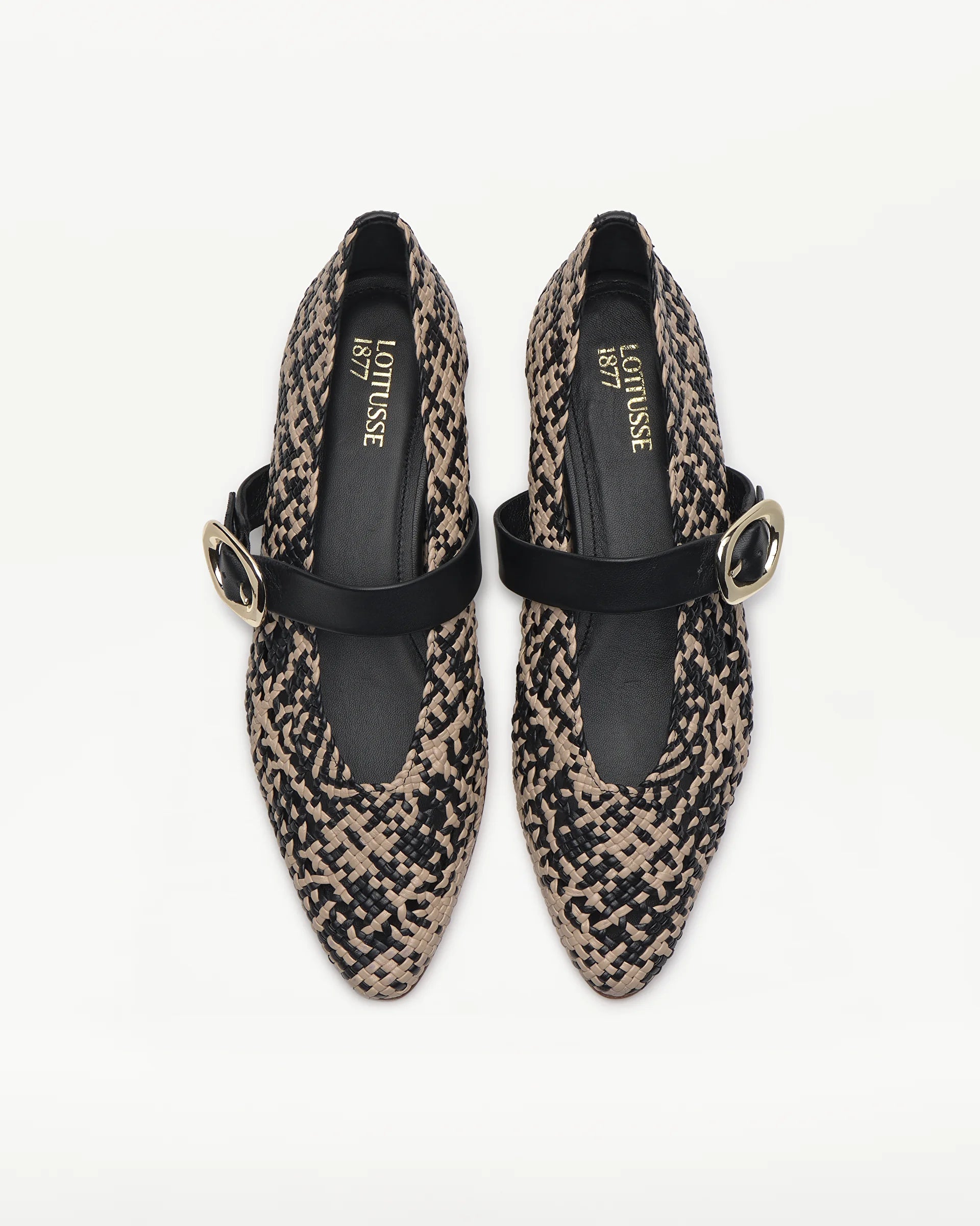 LOTTUSSE Summer Negro: beige ballet flats for women