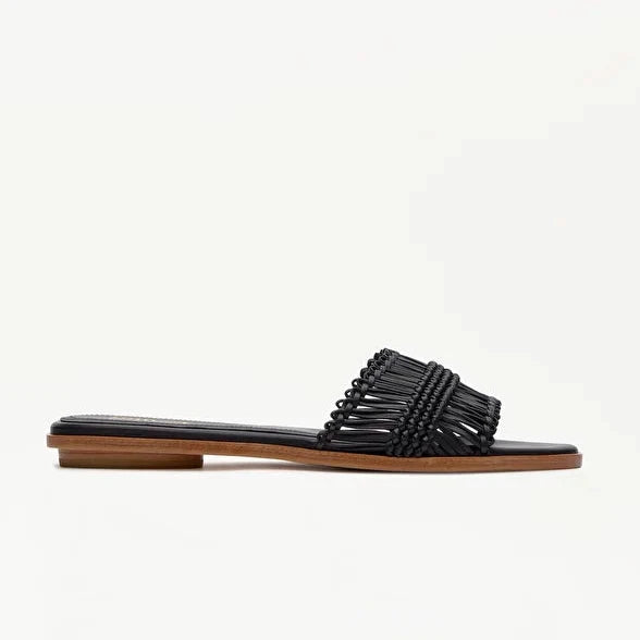 LOTTUSSE EDIT Negras: black sandals for women