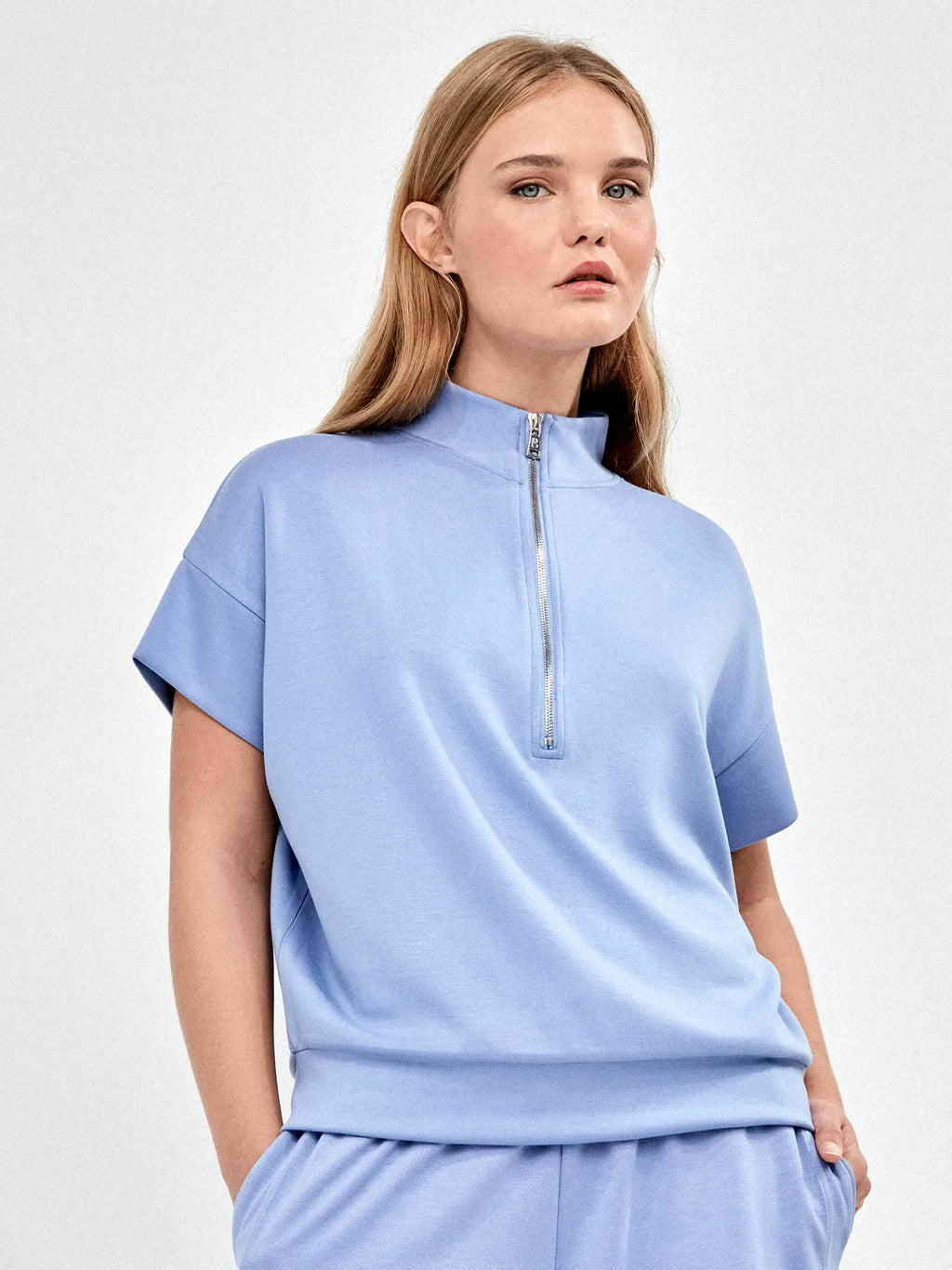 GISELA Sudadera Celeste: blau sweatshirts per a dona