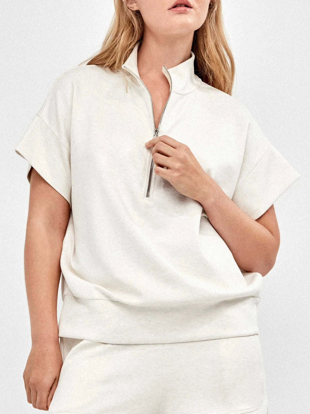 GISELA Sudadera Beige Claro: бежевий sweatshirts для жінок