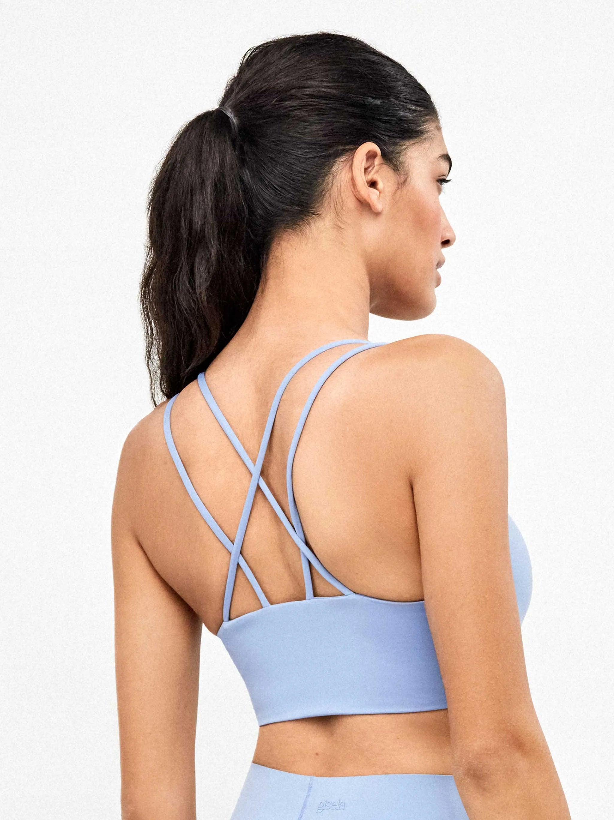 GISELA TOP Deportivo Celeste: blue top for women