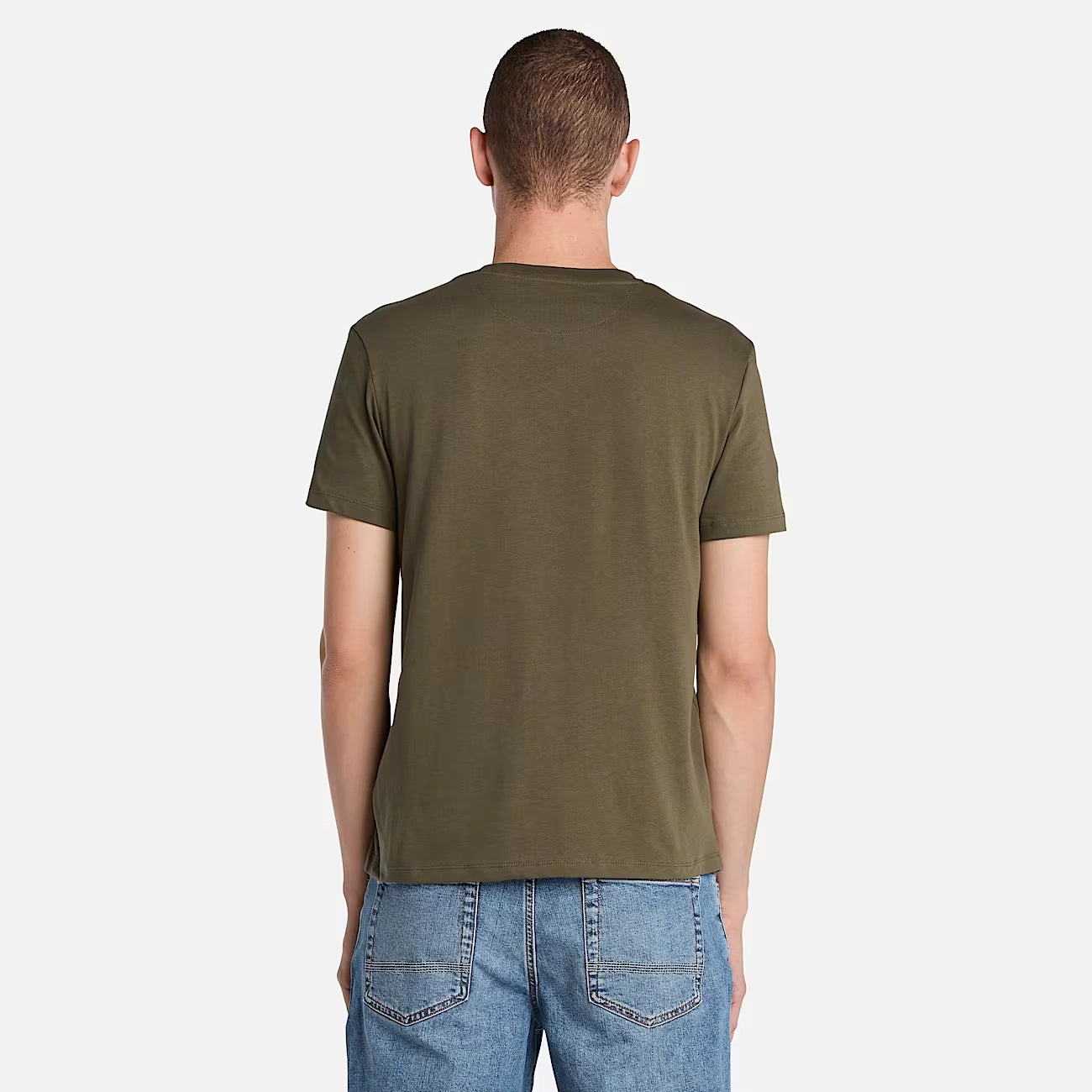 TIMBERLAND Dunstan River Short Sleeve Camiseta Verde Oscuro: caqui T-shirt voor heren
